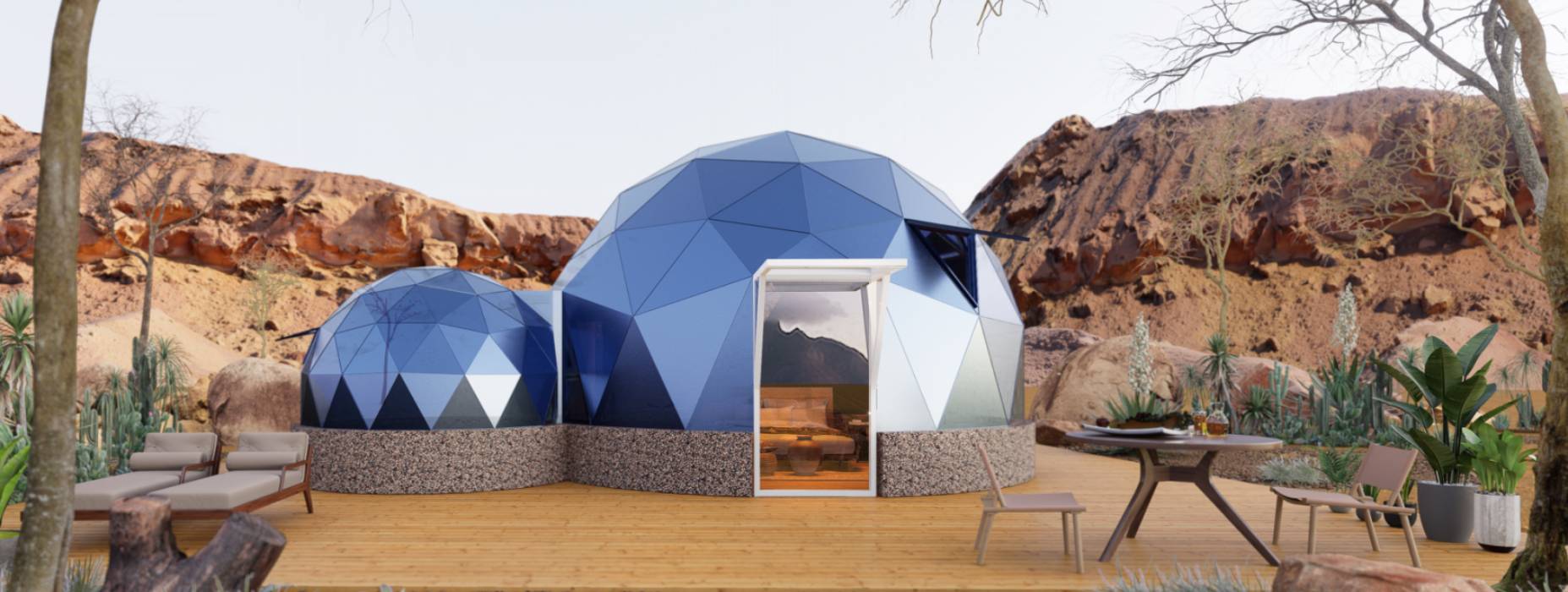 井研县球形智能光伏玻璃星空房